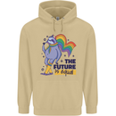 LGBT Sloth The Future Is Equal Gay Pride Mens 80% Cotton Hoodie Sand