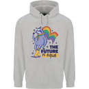 LGBT Sloth The Future Is Equal Gay Pride Mens 80% Cotton Hoodie Sports Grey