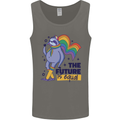 LGBT Sloth The Future Is Equal Gay Pride Mens Vest Tank Top Charcoal