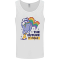 LGBT Sloth The Future Is Equal Gay Pride Mens Vest Tank Top White