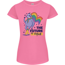 LGBT Sloth The Future Is Equal Gay Pride Womens Petite Cut T-Shirt Azalea