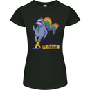 LGBT Sloth The Future Is Equal Gay Pride Womens Petite Cut T-Shirt Black