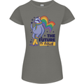 LGBT Sloth The Future Is Equal Gay Pride Womens Petite Cut T-Shirt Charcoal