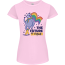 LGBT Sloth The Future Is Equal Gay Pride Womens Petite Cut T-Shirt Light Pink