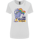 LGBT Sloth The Future Is Equal Gay Pride Womens Wider Cut T-Shirt White