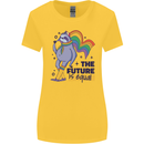 LGBT Sloth The Future Is Equal Gay Pride Womens Wider Cut T-Shirt Yellow