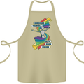 LGBT Surround Yourself Gay Pride Colours Cotton Apron 100% Organic Khaki