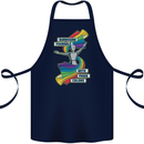 LGBT Surround Yourself Gay Pride Colours Cotton Apron 100% Organic Navy Blue