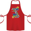 LGBT Surround Yourself Gay Pride Colours Cotton Apron 100% Organic Red