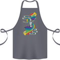 LGBT Surround Yourself Gay Pride Colours Cotton Apron 100% Organic Steel
