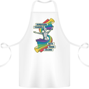 LGBT Surround Yourself Gay Pride Colours Cotton Apron 100% Organic White