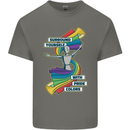 LGBT Surround Yourself Gay Pride Colours Kids T-Shirt Childrens Charcoal