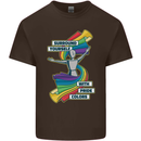LGBT Surround Yourself Gay Pride Colours Kids T-Shirt Childrens Chocolate