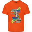 LGBT Surround Yourself Gay Pride Colours Kids T-Shirt Childrens Orange