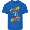 LGBT Surround Yourself Gay Pride Colours Kids T-Shirt Childrens Royal Blue