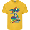 LGBT Surround Yourself Gay Pride Colours Kids T-Shirt Childrens Yellow