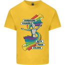 LGBT Surround Yourself Gay Pride Colours Kids T-Shirt Childrens Yellow