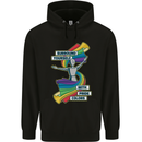 LGBT Surround Yourself Gay Pride Colours Mens 80% Cotton Hoodie Black