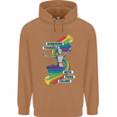 LGBT Surround Yourself Gay Pride Colours Mens 80% Cotton Hoodie Caramel Latte