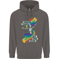 LGBT Surround Yourself Gay Pride Colours Mens 80% Cotton Hoodie Charcoal