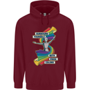 LGBT Surround Yourself Gay Pride Colours Mens 80% Cotton Hoodie Maroon