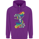 LGBT Surround Yourself Gay Pride Colours Mens 80% Cotton Hoodie Purple