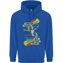 LGBT Surround Yourself Gay Pride Colours Mens 80% Cotton Hoodie Royal Blue