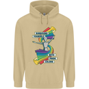 LGBT Surround Yourself Gay Pride Colours Mens 80% Cotton Hoodie Sand