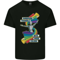 LGBT Surround Yourself Gay Pride Colours Mens Cotton T-Shirt Tee Top Black