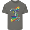 LGBT Surround Yourself Gay Pride Colours Mens Cotton T-Shirt Tee Top Charcoal