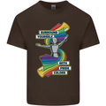 LGBT Surround Yourself Gay Pride Colours Mens Cotton T-Shirt Tee Top Dark Chocolate