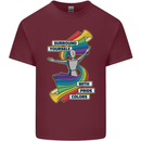 LGBT Surround Yourself Gay Pride Colours Mens Cotton T-Shirt Tee Top Maroon