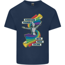 LGBT Surround Yourself Gay Pride Colours Mens Cotton T-Shirt Tee Top Navy Blue