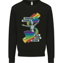 LGBT Surround Yourself Gay Pride Colours Mens Sweatshirt Jumper Black