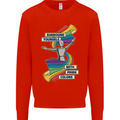 LGBT Surround Yourself Gay Pride Colours Mens Sweatshirt Jumper Bright Red