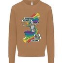 LGBT Surround Yourself Gay Pride Colours Mens Sweatshirt Jumper Caramel Latte