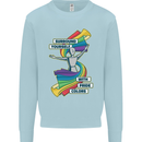 LGBT Surround Yourself Gay Pride Colours Mens Sweatshirt Jumper Light Blue