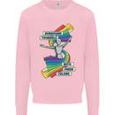 LGBT Surround Yourself Gay Pride Colours Mens Sweatshirt Jumper Light Pink