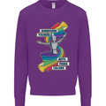 LGBT Surround Yourself Gay Pride Colours Mens Sweatshirt Jumper Purple