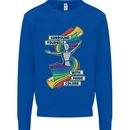 LGBT Surround Yourself Gay Pride Colours Mens Sweatshirt Jumper Royal Blue