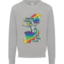 LGBT Surround Yourself Gay Pride Colours Mens Sweatshirt Jumper Sports Grey