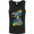 LGBT Surround Yourself Gay Pride Colours Mens Vest Tank Top Black
