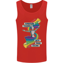 LGBT Surround Yourself Gay Pride Colours Mens Vest Tank Top Red