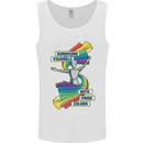 LGBT Surround Yourself Gay Pride Colours Mens Vest Tank Top White