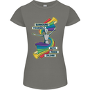 LGBT Surround Yourself Gay Pride Colours Womens Petite Cut T-Shirt Charcoal