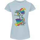 LGBT Surround Yourself Gay Pride Colours Womens Petite Cut T-Shirt Light Blue