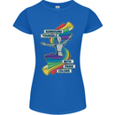 LGBT Surround Yourself Gay Pride Colours Womens Petite Cut T-Shirt Royal Blue