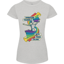 LGBT Surround Yourself Gay Pride Colours Womens Petite Cut T-Shirt Sports Grey