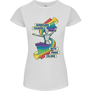 LGBT Surround Yourself Gay Pride Colours Womens Petite Cut T-Shirt White