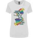 LGBT Surround Yourself Gay Pride Colours Womens Wider Cut T-Shirt White